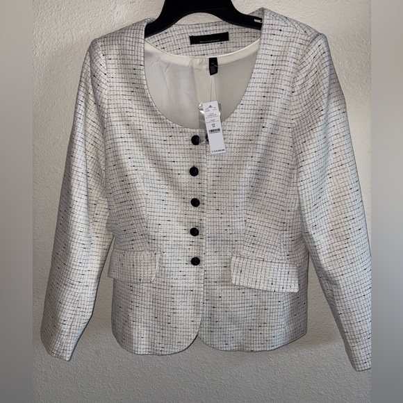 White House Black Market Jackets & Blazers - White House Black Market Bouclé Blazer | Scoop Neck | NWT | Size 10